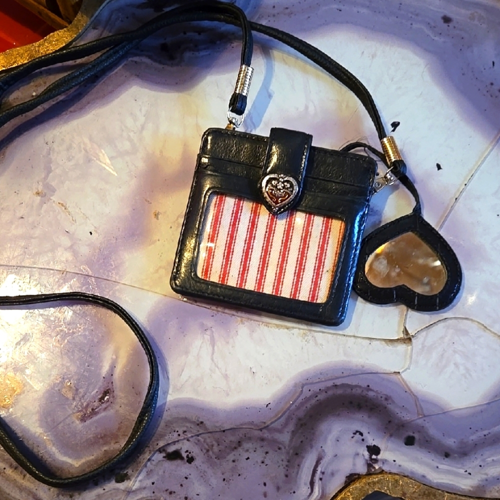 Black and Red Striped Women's Bag